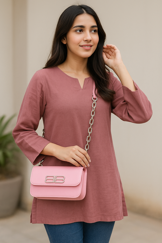 Luxury BB Logo Chain Shoulder Bag – Designer Look Handbag in Pakistan