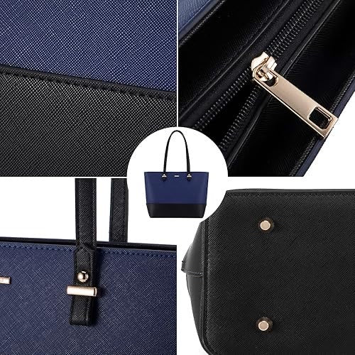 Premium 2-in-1 Handbag & Wallet Set – Elegant Blue & Black for Women